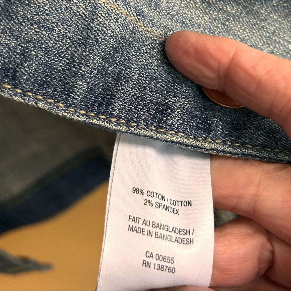 Cotton denim vest - Picture 5 of 11